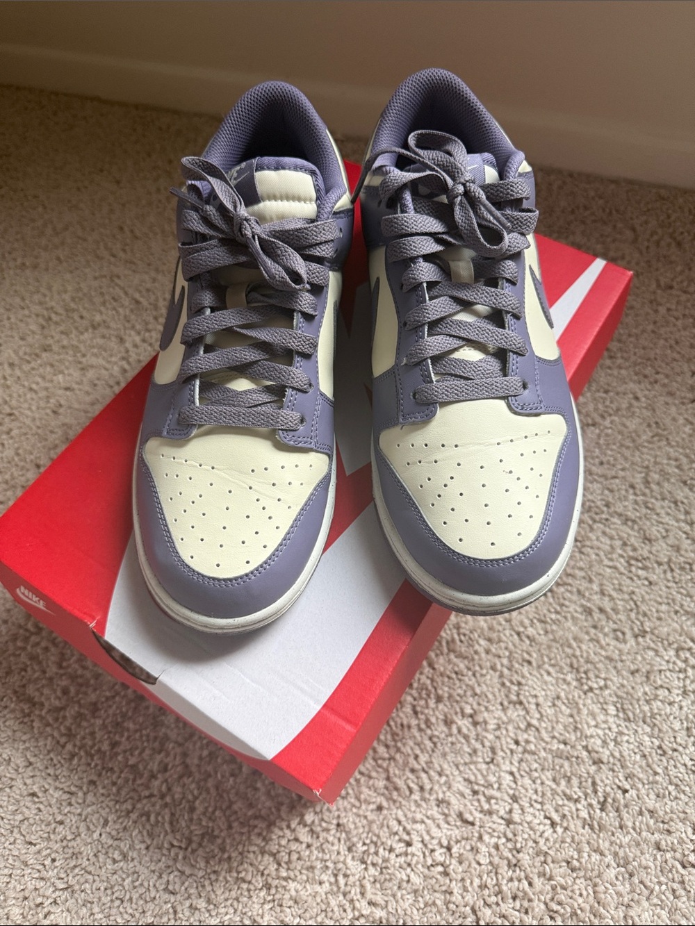 Nike women’s Dunk Low — Lavender and Cream - Picture 2 of 4